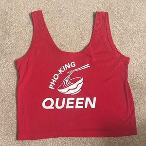 Pho-King Queen Red Tank Top